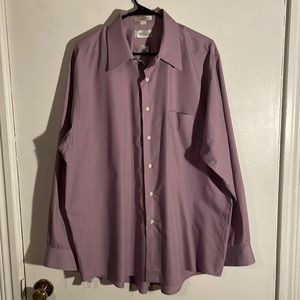 Van Heusen lillac L/S Shirt sz 17.5 (XL)